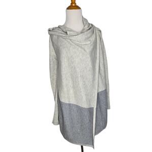 Smartwool Edgewood Wrap Sweater Merino Wool Lightweight Colorblock Women Small